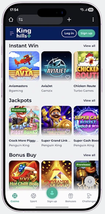 kinghills mobile app